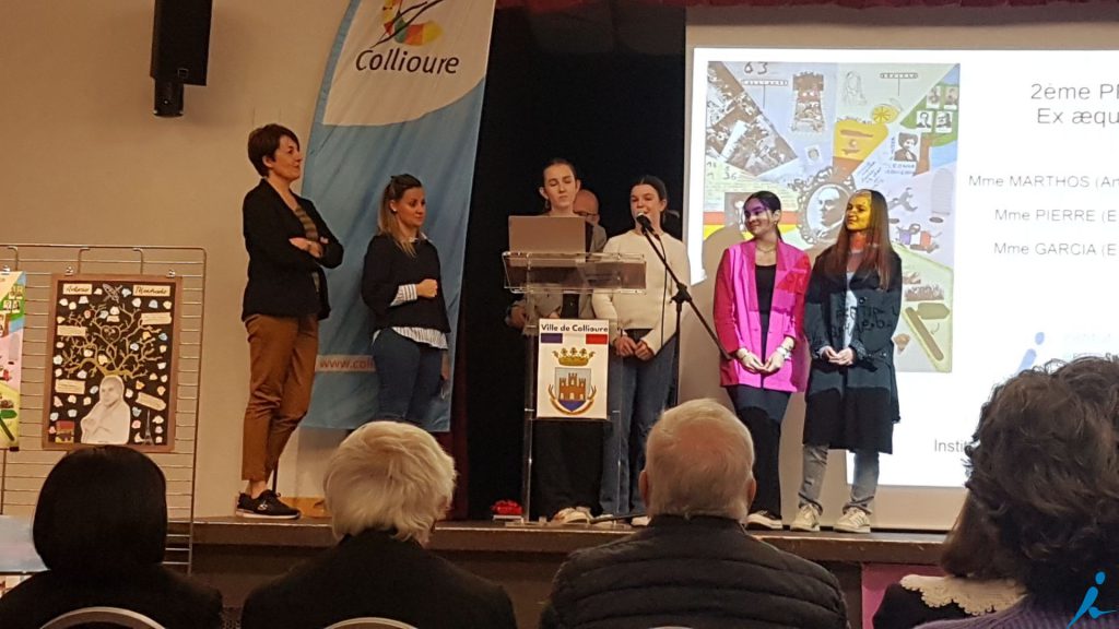 remise des prix du concours machado nimes classe paloma