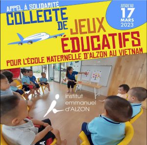 collecte solidaire école maternelle Vietnam