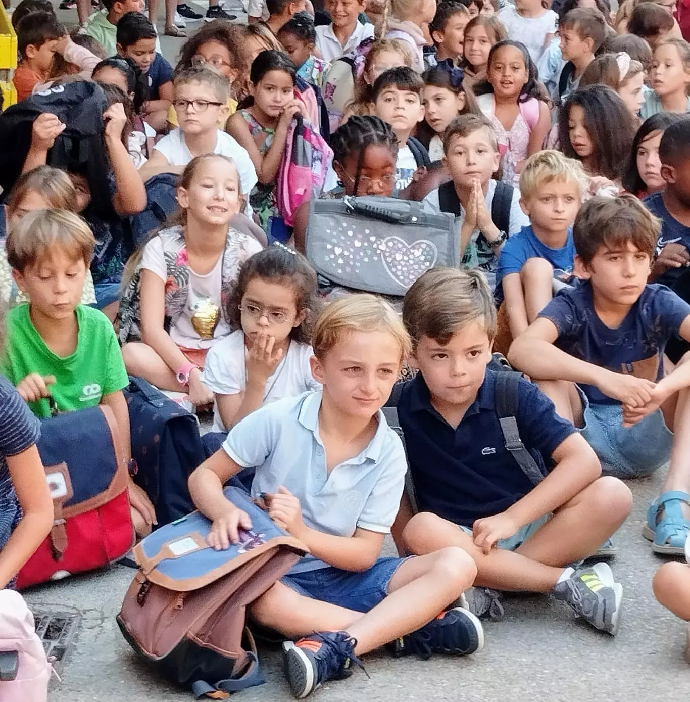 bénédiction des cartables à l'école de à Nîmes