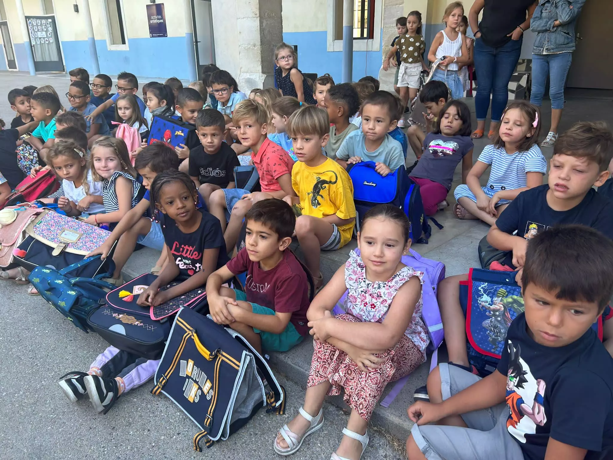 bénédiction des cartables à l'école de à Nîmes
