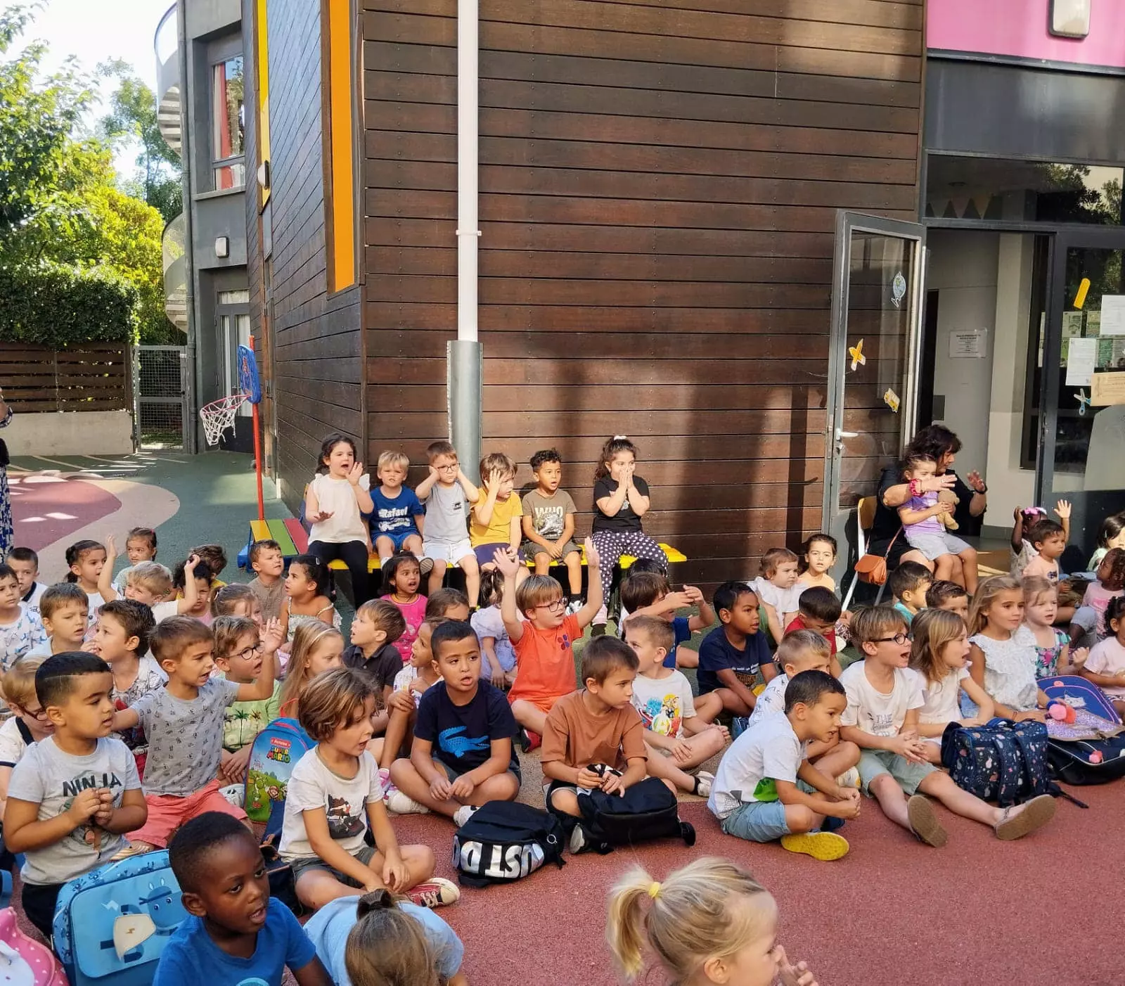 bénédiction des cartables à l'école de à Nîmes