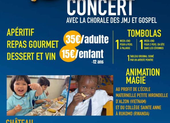 Affiche diner concert d'Alzon ASISE