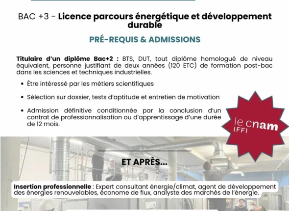 post formation énergie