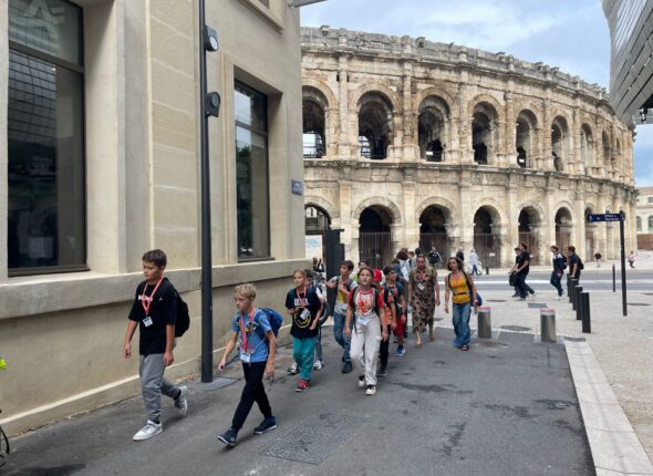visite de nimes avec des élèves tchèques (8)