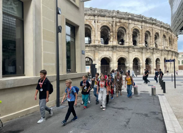 visite de nimes avec des élèves tchèques (8)
