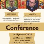 Conférences pour la semaine de Prière pour l’Unité des chrétiens