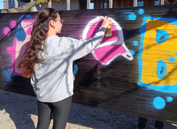 street art au college du Grau du Roi (1)