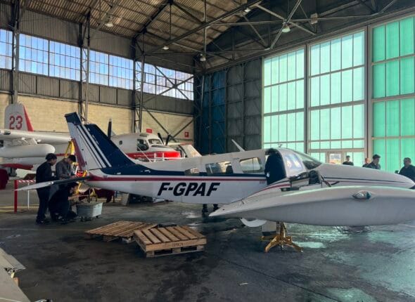 demontage piper centre formation aero d'Alzon (2)