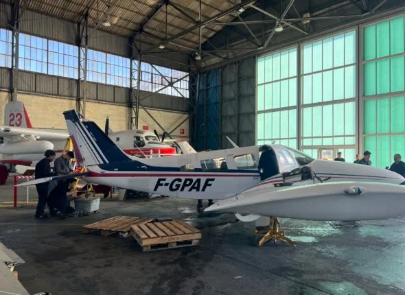 demontage piper centre formation aero d'Alzon (2)